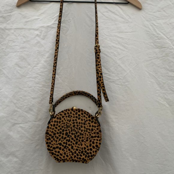 NWOT Anthropologie Calfskin Leopard Print Bag - Picture 5 of 7